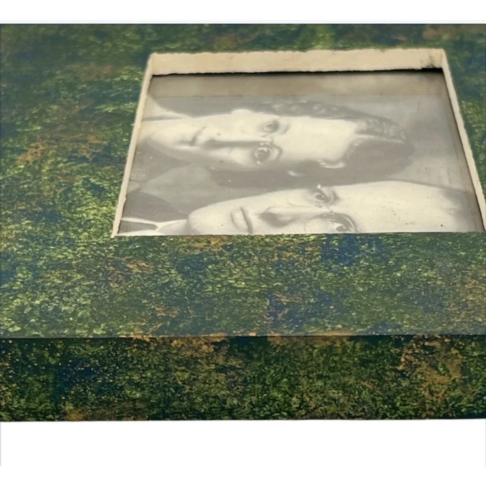 Danielson Designs Hand-Painted Frame Signed Didi Parkin 1996 Green Marbled
